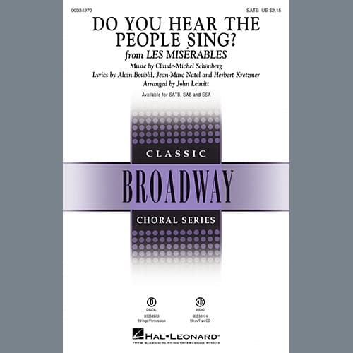 Do You Hear the People Sing? (from Les Misérables) (arr. John Leavitt) - Percussion 2