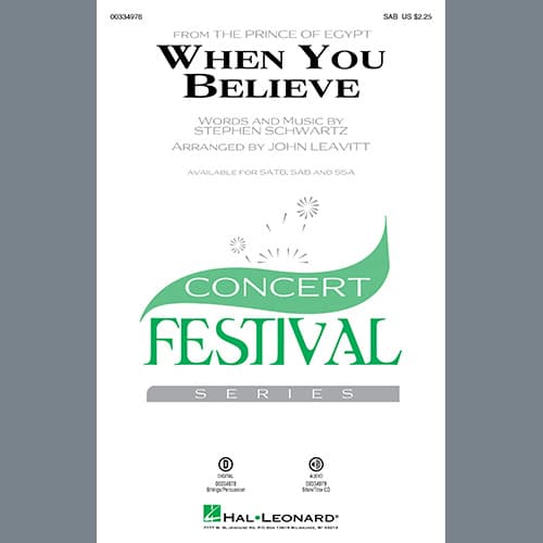 When You Believe (from The Prince Of Egypt) (arr. John Leavitt)