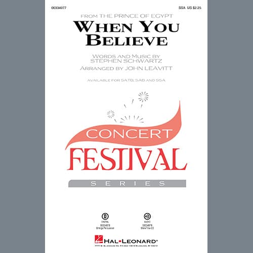 When You Believe (from The Prince Of Egypt) (arr. John Leavitt)