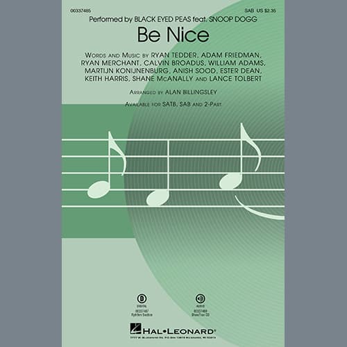 Be Nice (feat. Snoop Dogg) (arr. Alan Billingsley)