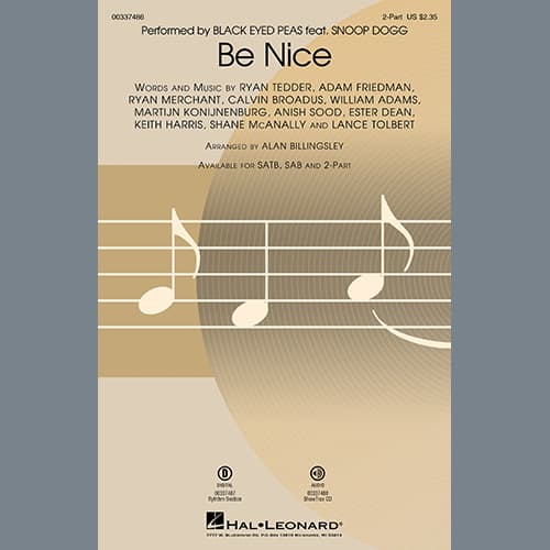 Be Nice (feat. Snoop Dogg) (arr. Alan Billingsley)