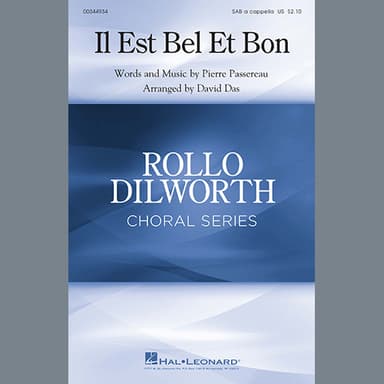 Il Est Bel Et Bon (arr. David Das)