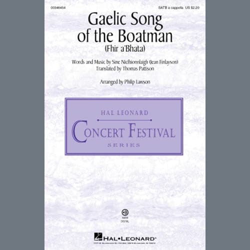 Gaelic Song Of The Boatman (Fhir A'bhata) (arr. Philip Lawson)