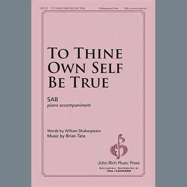 To Thine Own Self Be True