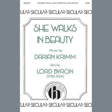 She Walks In Beauty