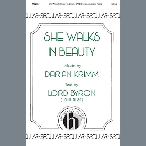 She Walks In Beauty