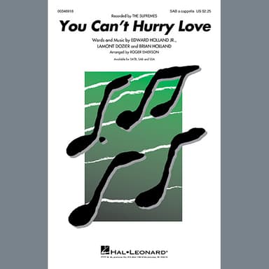 You Can't Hurry Love (arr. Roger Emerson)