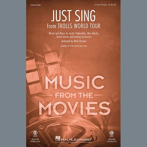 Just Sing (from Trolls World Tour) (arr. Mark Brymer) - Drums