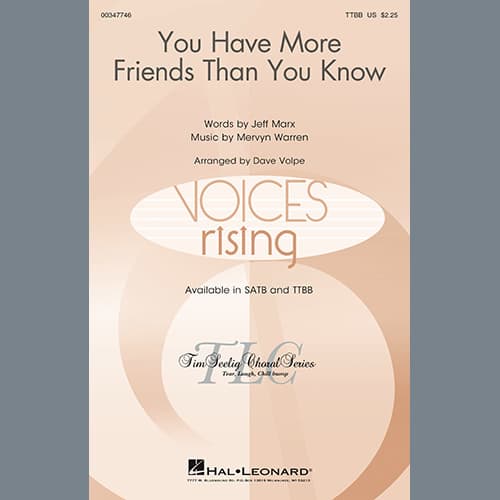 You Have More Friends Than You Know (arr. Dave Volpe)