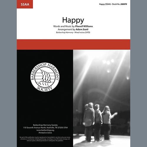 Happy (from Despicable Me 2) (arr. Adam Scott)