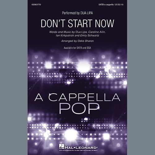 Don't Start Now (arr. Deke Sharon)