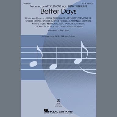 Better Days (arr. Mac Huff) - Bass