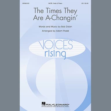 The Times They Are A-Changin' (arr. Adam Podd)