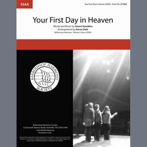 Your First Day in Heaven (arr. Aaron Dale)