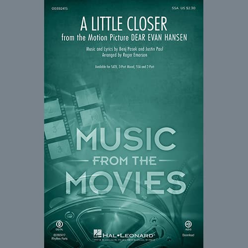A Little Closer (from Dear Evan Hansen) (arr. Roger Emerson)