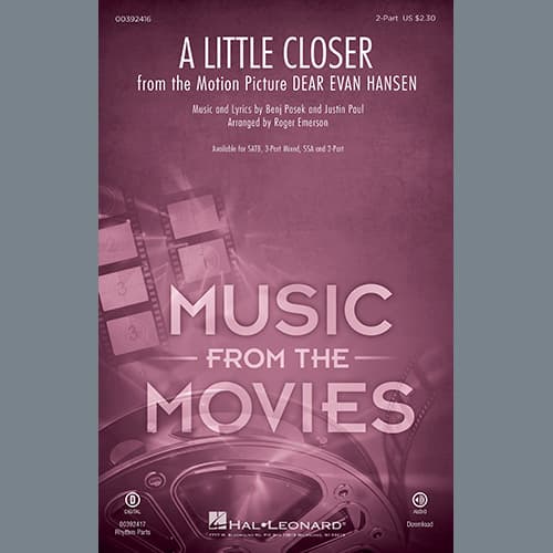 A Little Closer (from Dear Evan Hansen) (arr. Roger Emerson) - Guitar 2