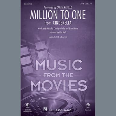 Million To One (from the Amazon Original Movie Cinderella) (arr. Mac Huff) - Bass