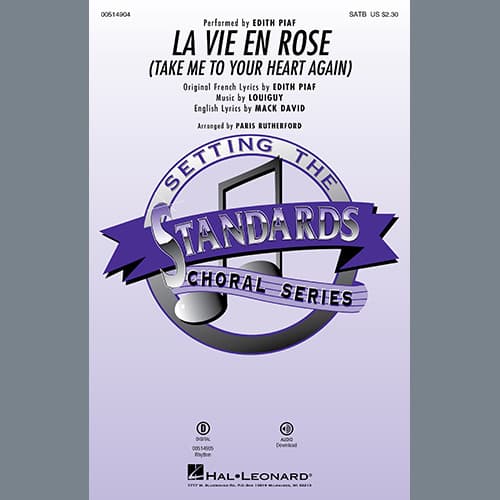 La Vie En Rose (Take Me To Your Heart Again) (arr. Paris Rutherford)
