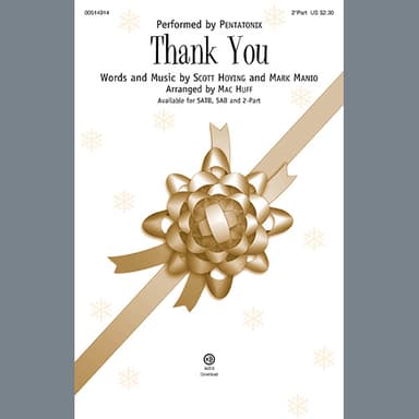 Thank You (arr. Mac Huff)