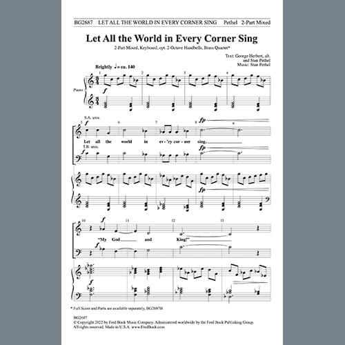 Let All the World in Every Corner Sing