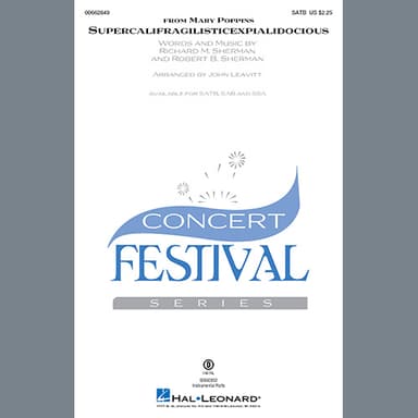 Supercalifragilisticexpialidocious (from Mary Poppins) (arr. John Leavitt) - Percussion Score