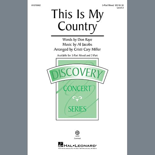 This Is My Country (arr. Cristi Cary Miller)