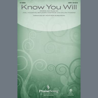 Know You Will (arr. Heather Sorenson) - Cello
