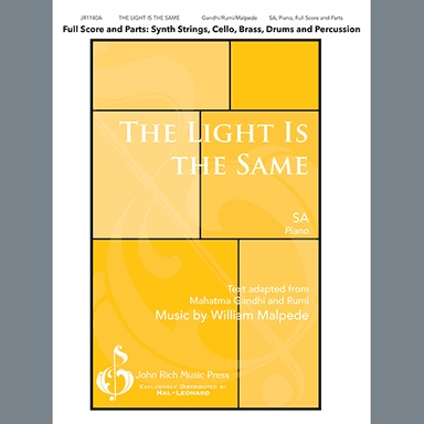 The Light Is the Same - Percussion