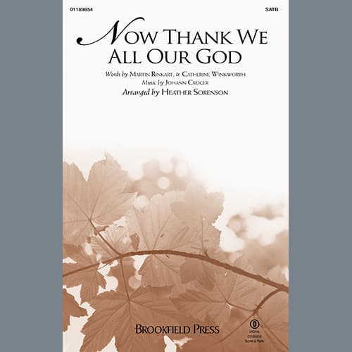 Now Thank We All Our God (arr. Heather Sorenson) - Conductor Score (Full Score)