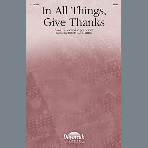In All Things, Give Thanks