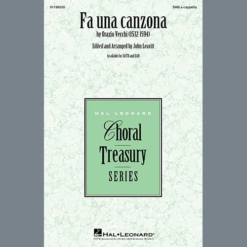 Fa Una Canzona (arr. John Leavitt)