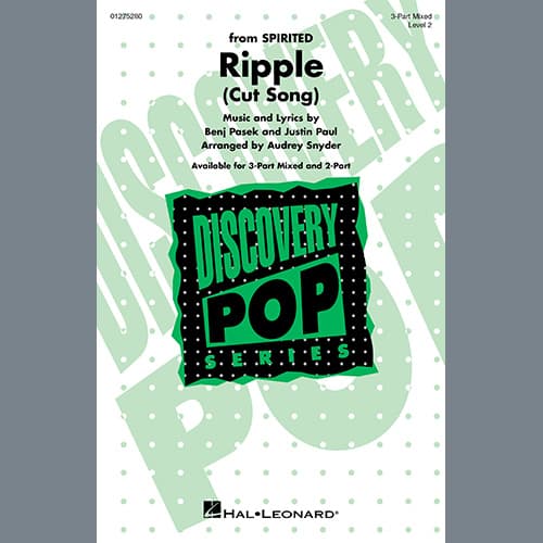 Ripple (Cut Song) (from Spirited) (arr. Audrey Snyder)