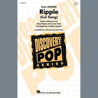 Ripple (Cut Song) (from Spirited) (arr. Audrey Snyder)