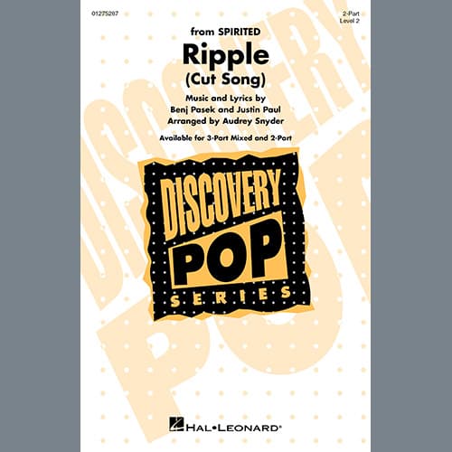 Ripple (Cut Song) (from Spirited) (arr. Audrey Snyder)