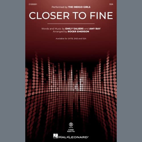Closer To Fine (arr. Roger Emerson)