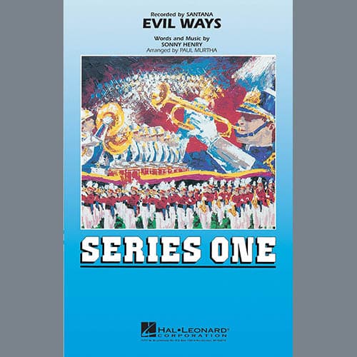 Evil Ways (arr. Paul Murtha) - Full Score