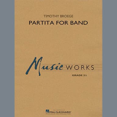 Partita for Band - Bb Bass Clarinet
