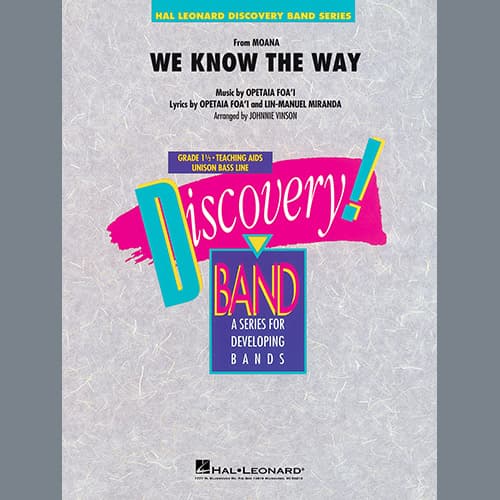 We Know the Way (from Moana) (arr. Johnnie Vinson) - Percussion 3