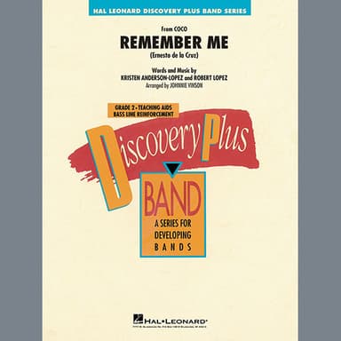 Remember Me (from Coco) (arr. Johnnie Vinson) - Eb Baritone Saxophone