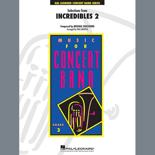 Selections from Incredibles 2 (arr. Paul Murtha) - Bb Clarinet 1
