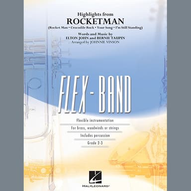 Highlights from Rocketman (arr. Johnnie Vinson) - Pt.3 - Eb Alto Sax/Alto Clar.