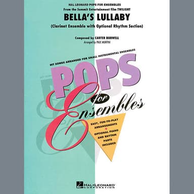 Bella's Lullaby (Clarinet Ensemble with Opt. Rhythm Section) - Full Score