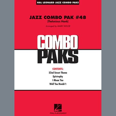 Jazz Combo Pak #48 (Thelonious Monk) (arr. Mark Taylor) - Piano/Conductor