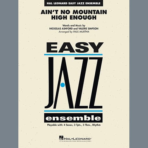 Ain't No Mountain High Enough (arr. Paul Murtha) - Alto Sax 1