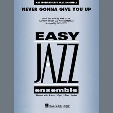 Never Gonna Give You Up (arr. Rick Stitzel) - Tenor Sax 2