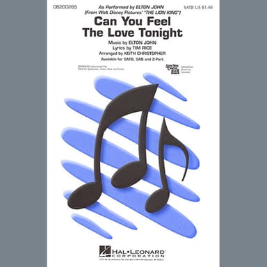 Can You Feel The Love Tonight (from The Lion King) (arr. Keith Christopher)