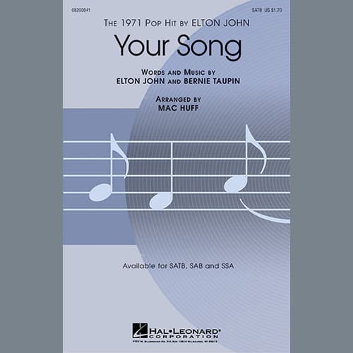 Your Song (arr. Mac Huff)