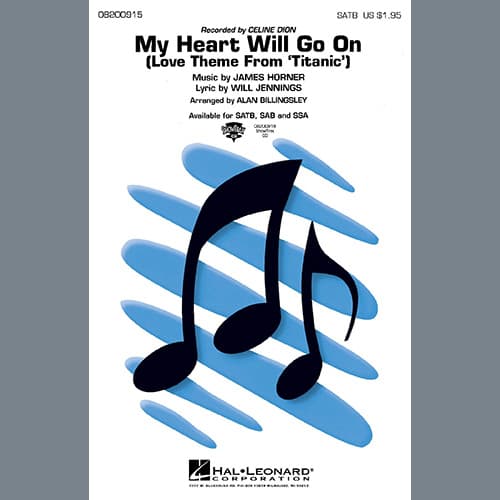 My Heart Will Go On (Love Theme From 'Titanic') (arr. Alan Billingsley)