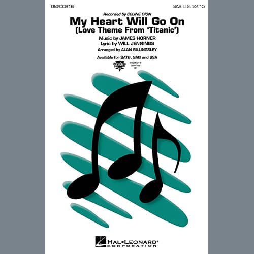 My Heart Will Go On (Love Theme From 'Titanic') (arr. Alan Billingsley)