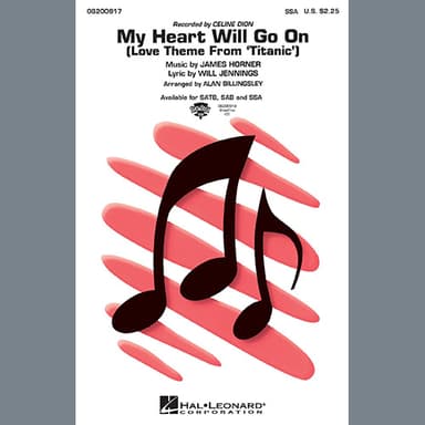 My Heart Will Go On (Love Theme From 'Titanic') (arr. Alan Billingsley)